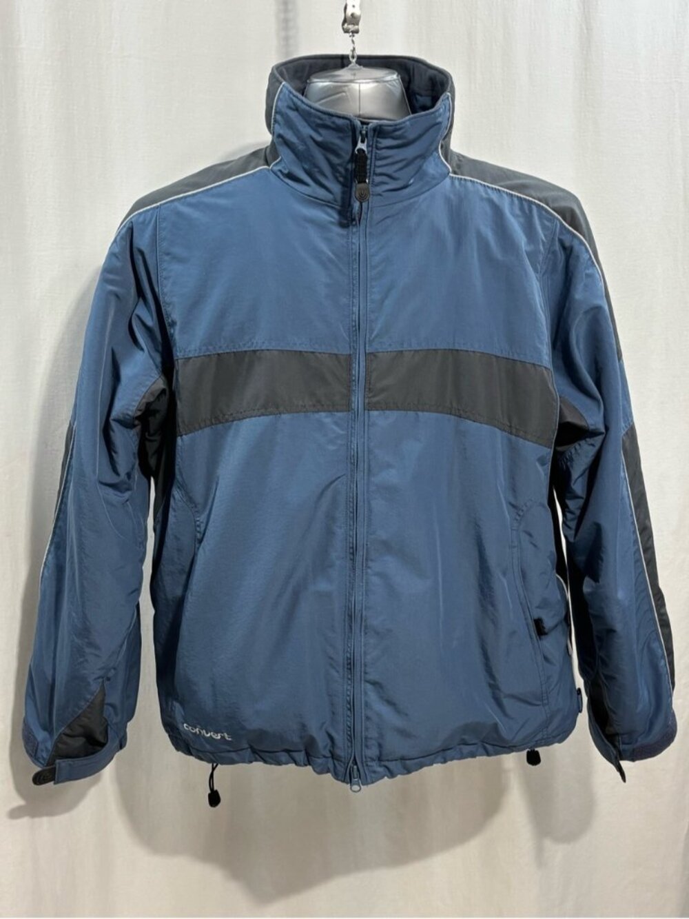 Vintage Y2K Columbia Convert Technical Ski Snowboard Jacket Blue Black XL